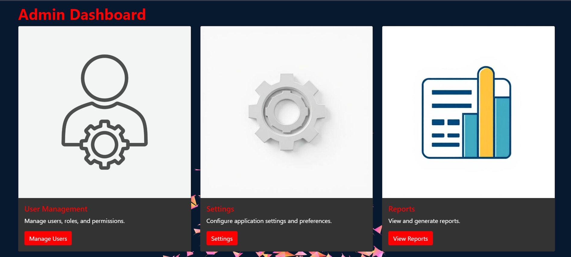 Admin Dashboard